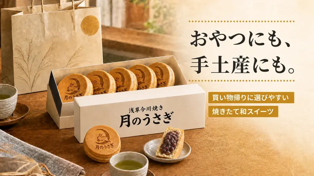 新潟県初上陸！“マツコ絶賛”　創業70年【究極の餡子】を使用した浅草今川焼き『月のうさぎ』イオンモール新潟亀田インターに2026年6月1日グランドオープン！ 画像 5