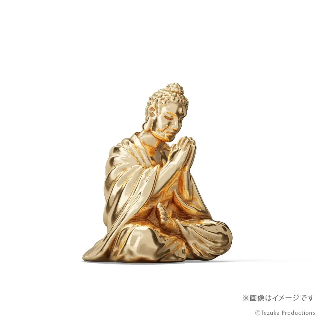 手塚治虫版『ブッダ』18金製ミニフィギュア。手を合わせて祈る姿を再現。ジュエリー職人が手掛けた温かくも切ない造形美 画像 3