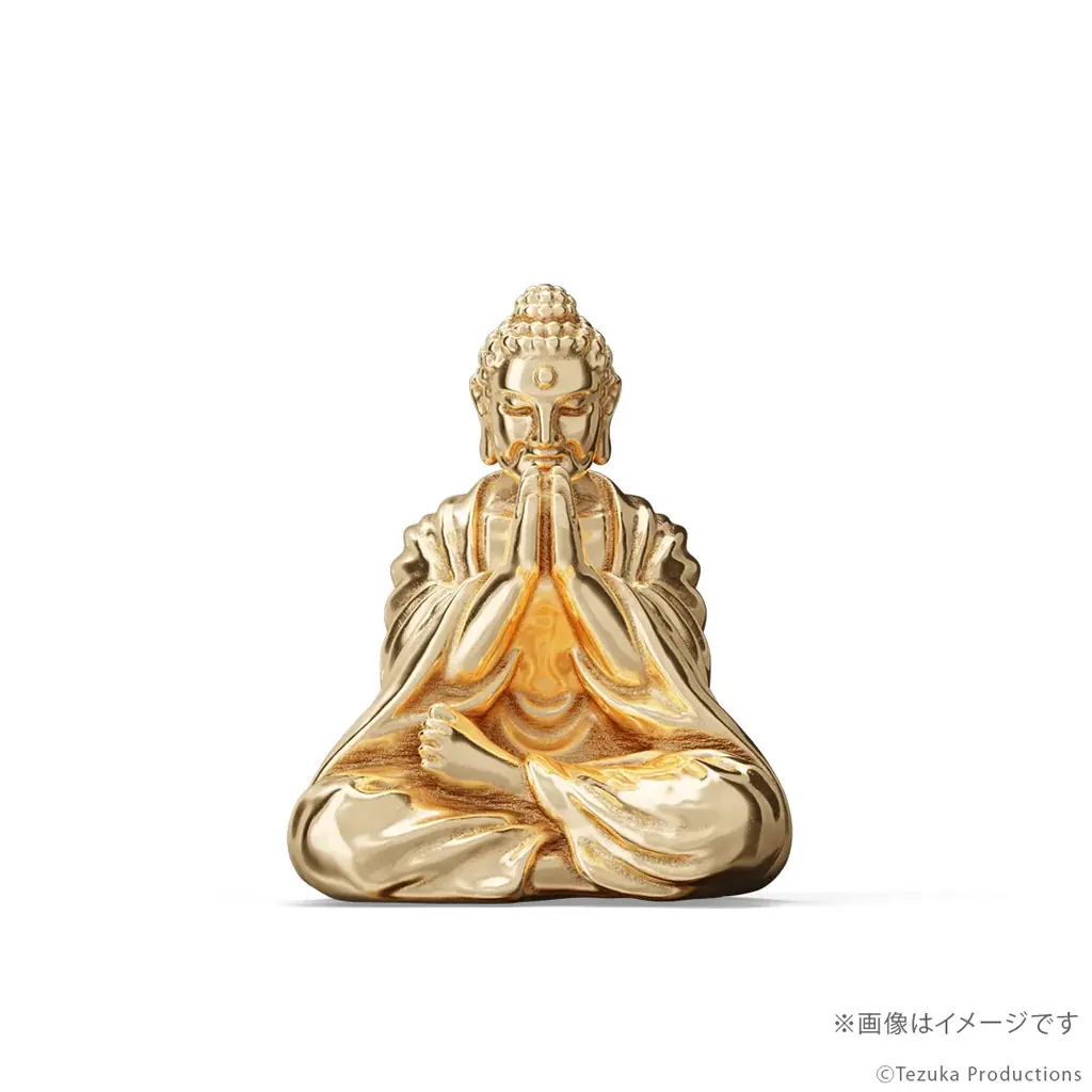 手塚治虫版『ブッダ』18金製ミニフィギュア。手を合わせて祈る姿を再現。ジュエリー職人が手掛けた温かくも切ない造形美 画像 4