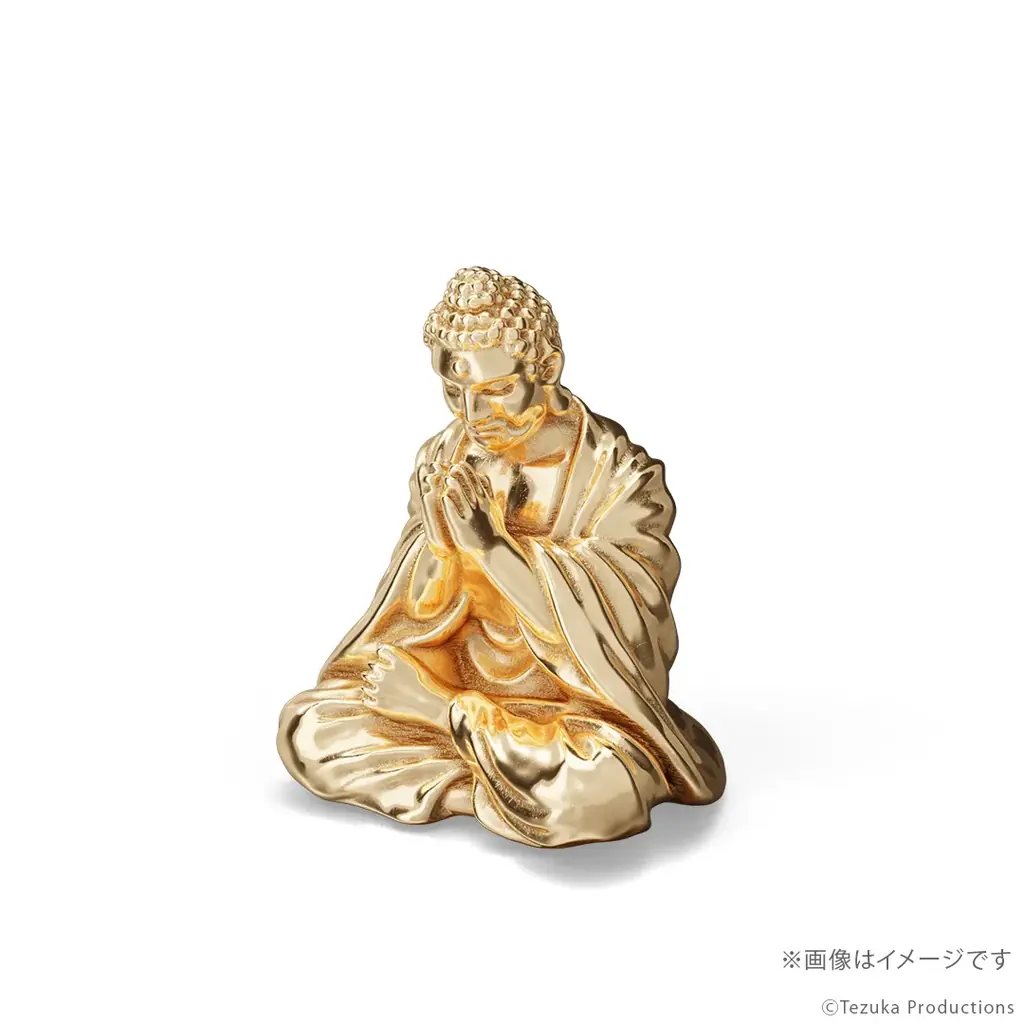 手塚治虫版『ブッダ』18金製ミニフィギュア。手を合わせて祈る姿を再現。ジュエリー職人が手掛けた温かくも切ない造形美 画像 5