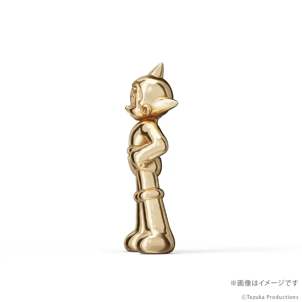手塚治虫ワールド・ゴールドコレクション第一弾。『鉄腕アトム』18金製ミニフィギュア。ジュエリー職人が15mmで再現 画像 3