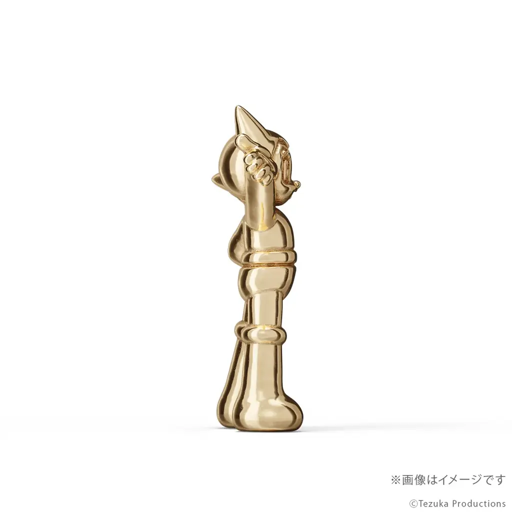 手塚治虫ワールド・ゴールドコレクション第一弾。『鉄腕アトム』18金製ミニフィギュア。ジュエリー職人が15mmで再現 画像 5