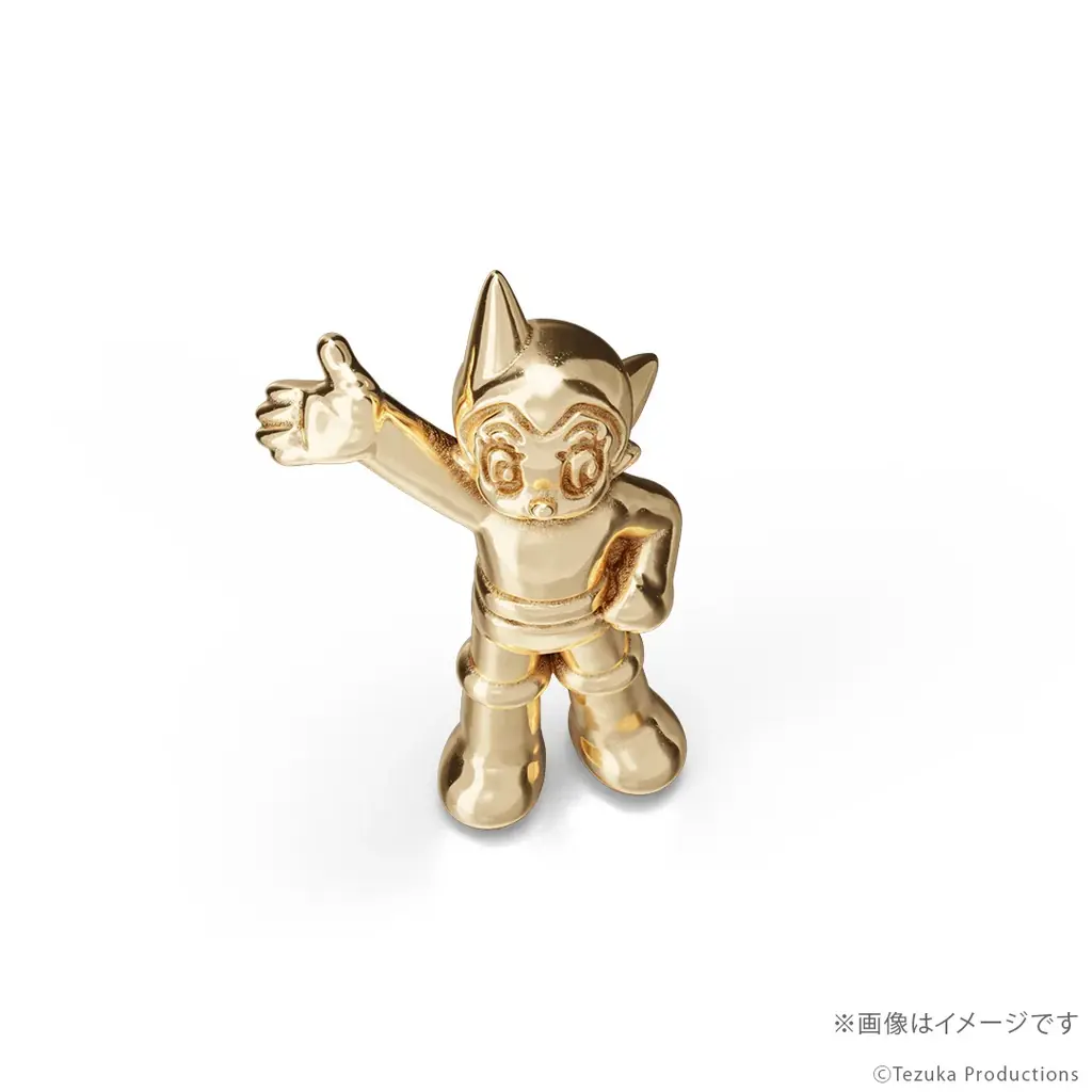 手塚治虫ワールド・ゴールドコレクション第一弾。『鉄腕アトム』18金製ミニフィギュア。ジュエリー職人が15mmで再現 画像 6