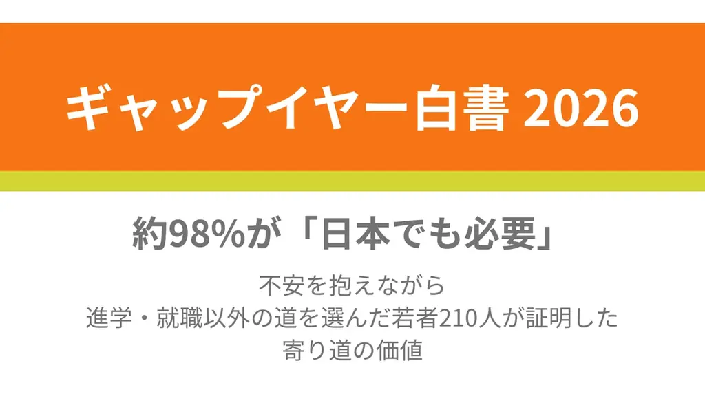 ギャップイヤー白書2026発表