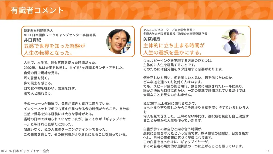 【ギャップイヤー白書2026】約98%が「日本でも必要」――不安を抱えながら進学・就職以外の道を選んだ若者210人が証明した、寄り道の価値 画像 9