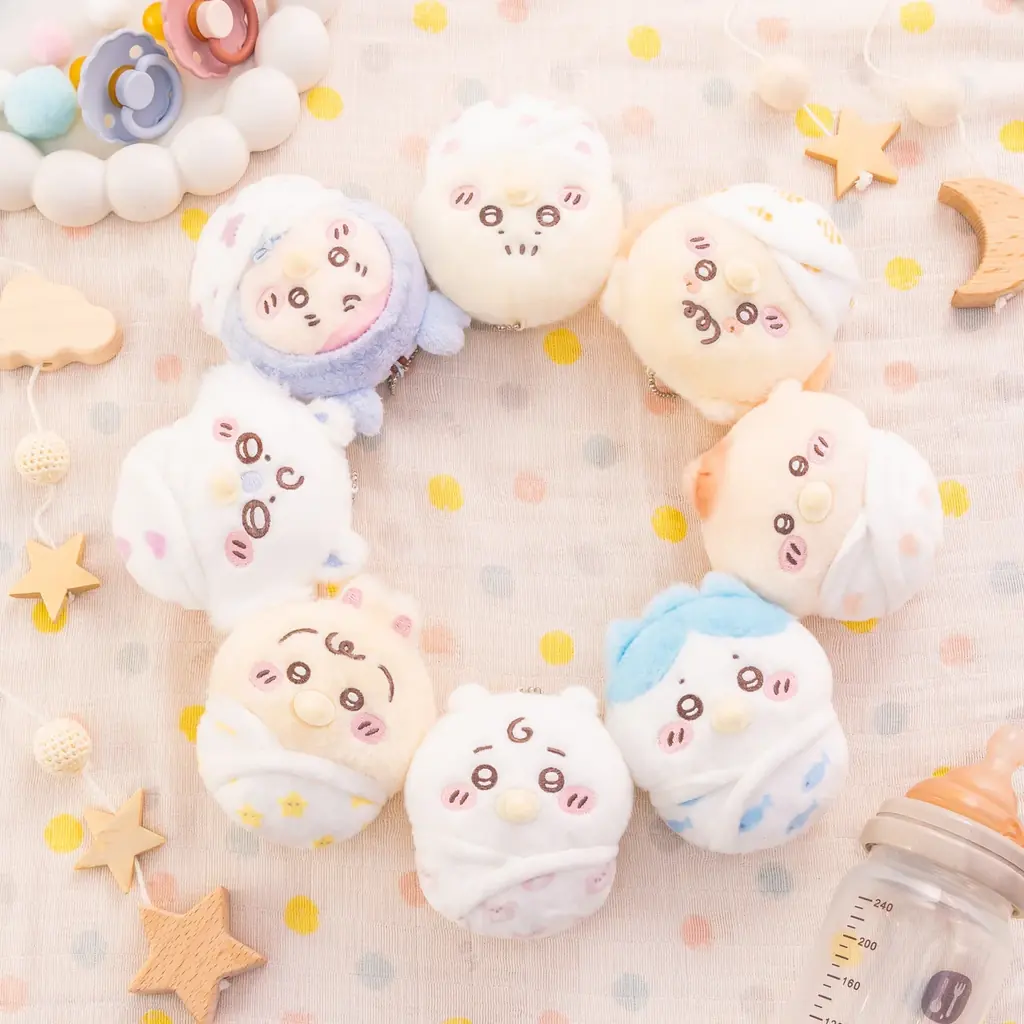 ちいかわたちのおしゃぶりやおくるみ姿に癒される♪ハズレなしオンラインくじ「Chiikawa Baby ぬいぐるみくじ」5月26日（火）11時から販売開始 画像 15