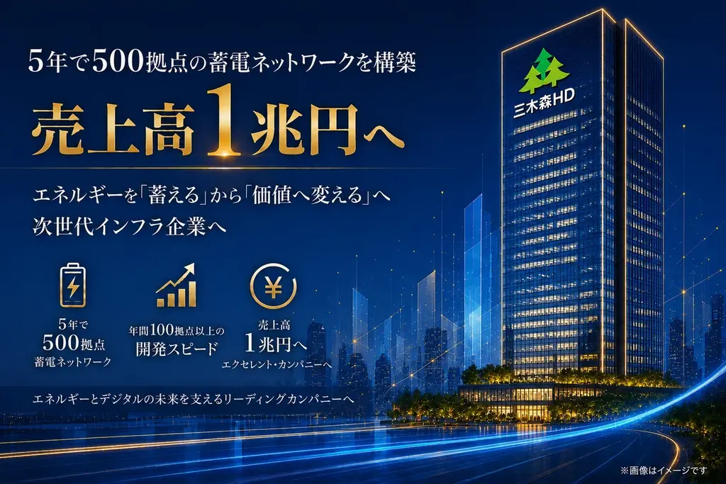 三木森、ホールディングス体制への移行を完了。本年度内に23拠点の運転開始、5年間で500拠点の展開を目指す。 画像 1