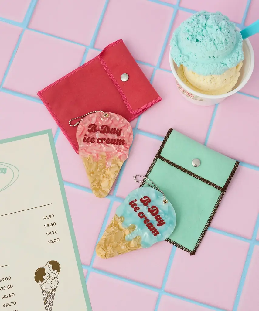 【BIRTHDAY BAR】架空のアイスクリームショップ「Ｂ-DAY ice cream」をテーマにしたオリジナルグッズが登場！ 画像 8
