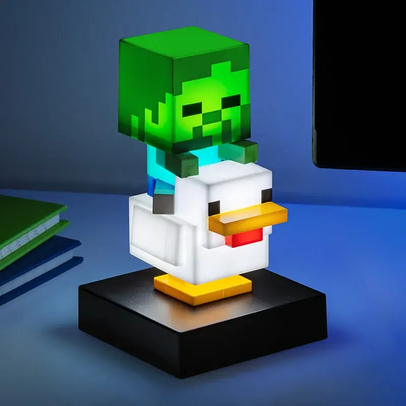 マインクラフトよりチキンジョッキーのフィギュアライトとふわふわスタンドライトが仲間入り！2026年5月21日より予約受付開始！ 画像 3