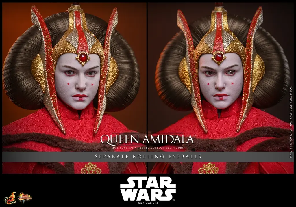 『スター・ウォーズ エピソード1／ファントム・メナス』より、象徴的な衣装をまとうアミダラ女王が1/6スケールで立体化！ 画像 4