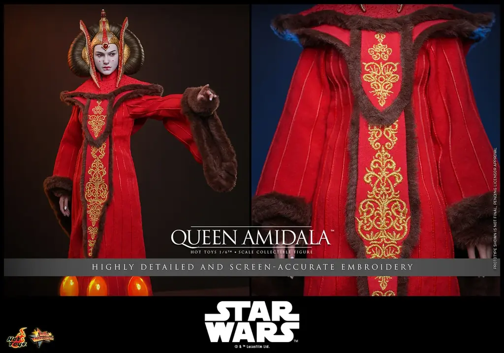 『スター・ウォーズ エピソード1／ファントム・メナス』より、象徴的な衣装をまとうアミダラ女王が1/6スケールで立体化！ 画像 8