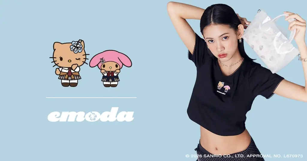 「EMODA (エモダ)」「ハローキティ」「マイメロディ」とのコラボレーションアイテムを5月27日(水)に販売開始 画像 1