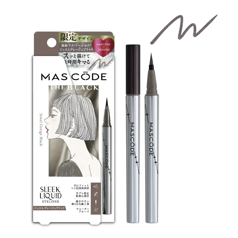 人気マスクブランド「MASCODE」発メイクアップラインよりSNSで話題のイラストレーターyasuna氏デザインの『スリークリキッド　アイライナー』が数量限定で登場 画像 5