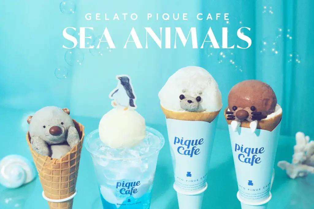 【gelato pique cafe(ジェラート ピケ カフェ)】昨年大好評の“あざらしクレープ”が再登場！海の生き物たちをイメージした “SEA ANIMALS” フェアを開催〈5月29日(金)〉 画像 1