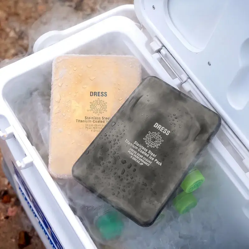 保冷剤、まだプラスチックのまま？ キャンプ・BBQ・釣りのクーラーボックス問題に、釣りブランドDRESSの「金属製保冷剤 チタンコート」5月末発売 画像 3