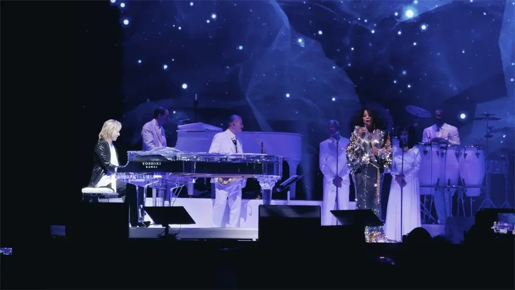 YOSHIKI、ダイアナ・ロス公演でサプライズ共演　名曲「If We Hold On Together」に大歓声 画像 3