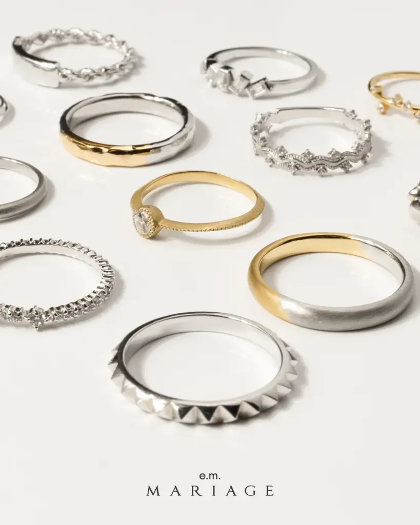 【e.m.MARIAGE】新作コレクション発売。「ふたりの日常の中にあるかけがえのない瞬間」から着想を得たマリッジリングやエンゲージリング。 画像 2