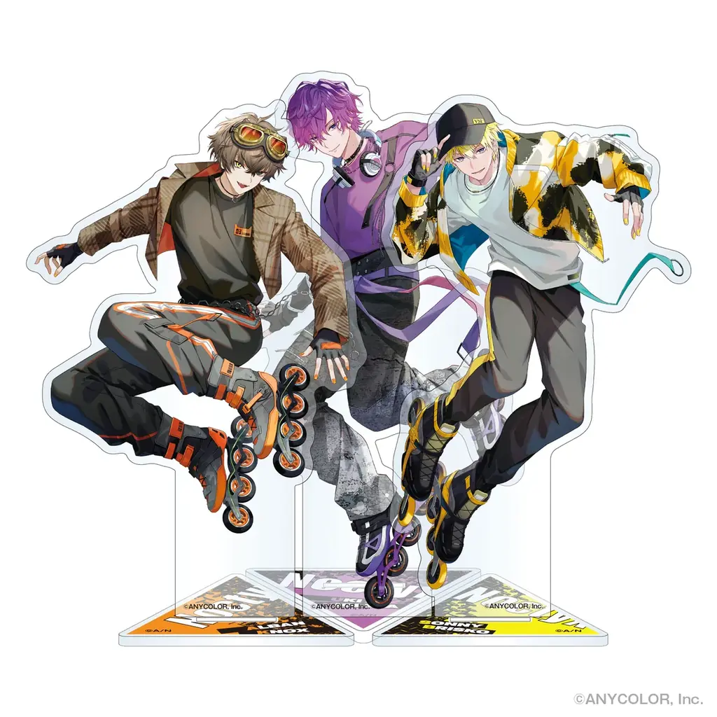 「NIJISANJI EN」に所属する「Noctyx（ノクティクス）」の「ローラースケート×Y2Kファッション」オリジナルグッズが全世界で発売決定！6月1日より予約販売開始 画像 2