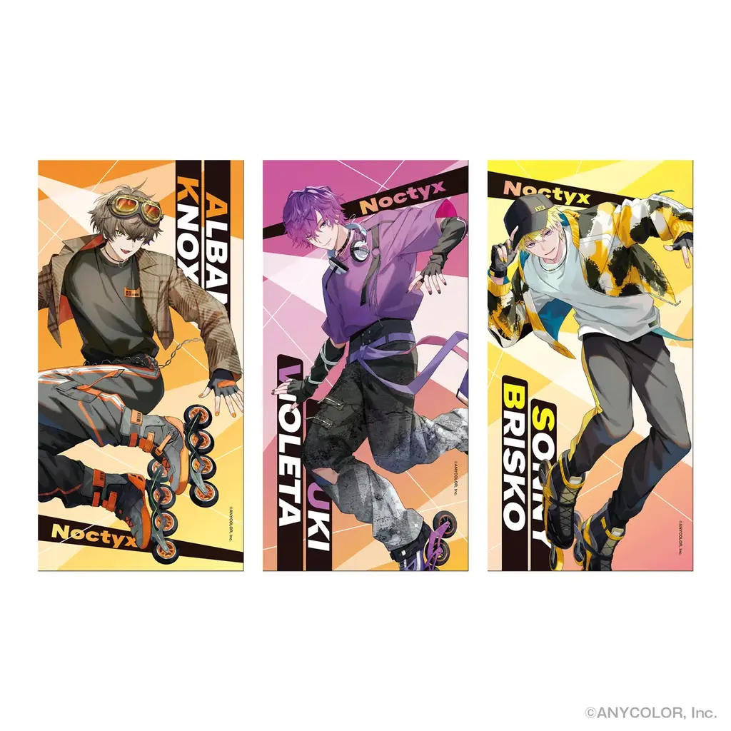 「NIJISANJI EN」に所属する「Noctyx（ノクティクス）」の「ローラースケート×Y2Kファッション」オリジナルグッズが全世界で発売決定！6月1日より予約販売開始 画像 5