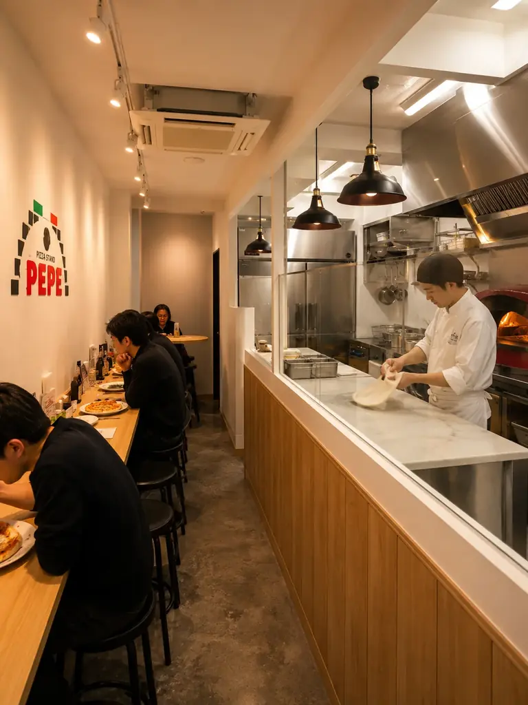 TikTok累計20万再生「日本のピザ、高すぎる」の料理人が日吉に”ラーメン屋のようなピザ屋”をオープン。30cm窯焼きマルゲリータ900円 画像 3