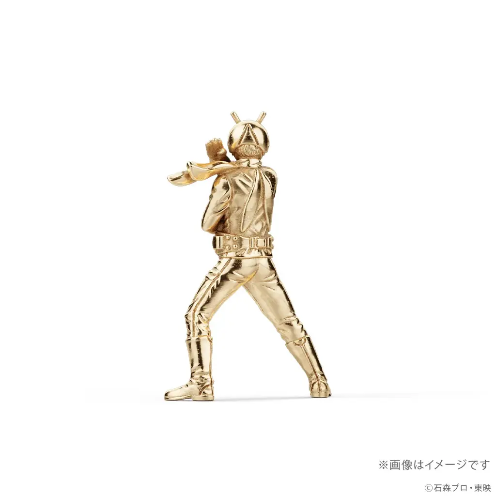 原点にして不変のヒーロー「仮面ライダー旧1号」約2.4cmの18金製ミニフィギュア（限定100体） 画像 5