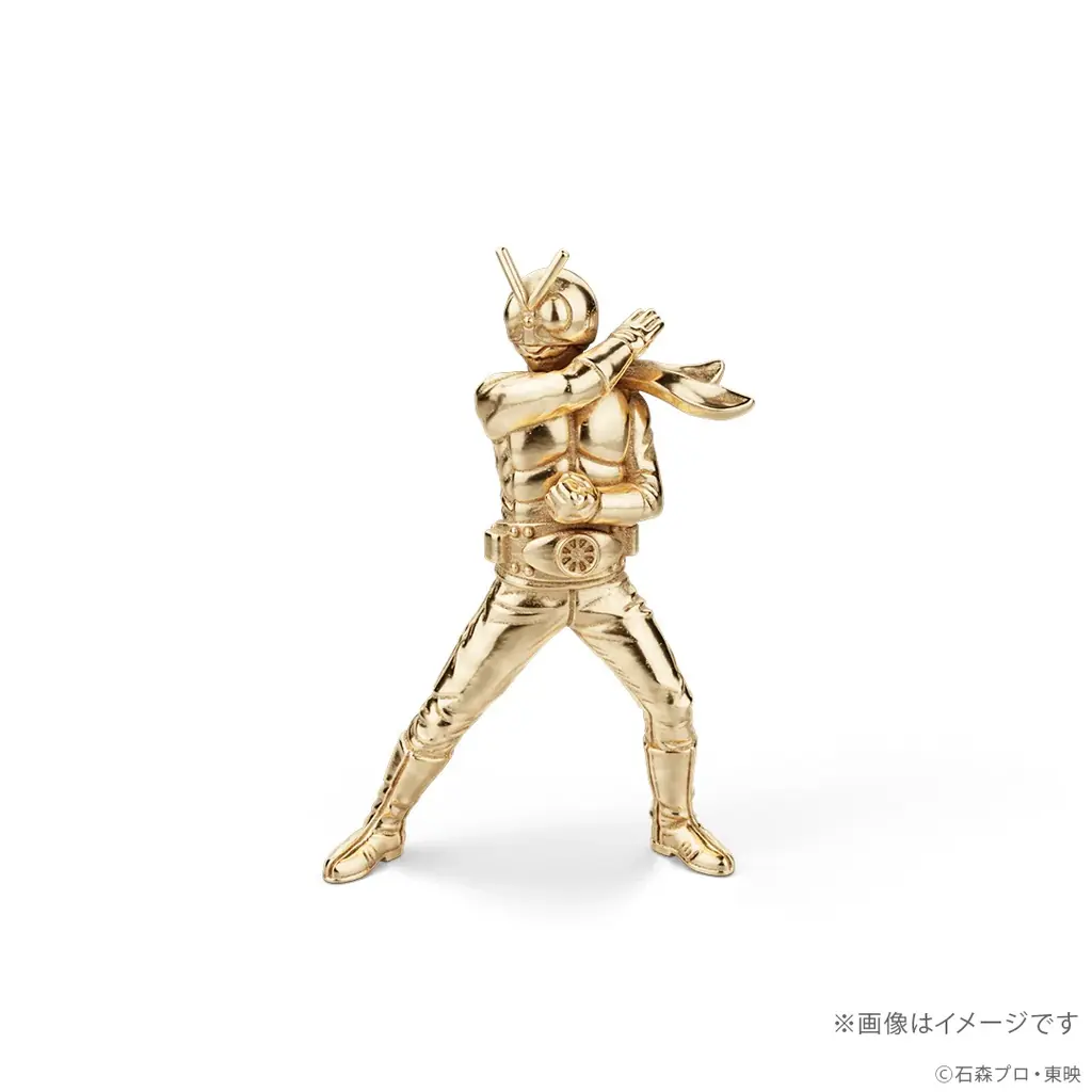 原点にして不変のヒーロー「仮面ライダー旧1号」約2.4cmの18金製ミニフィギュア（限定100体） 画像 6