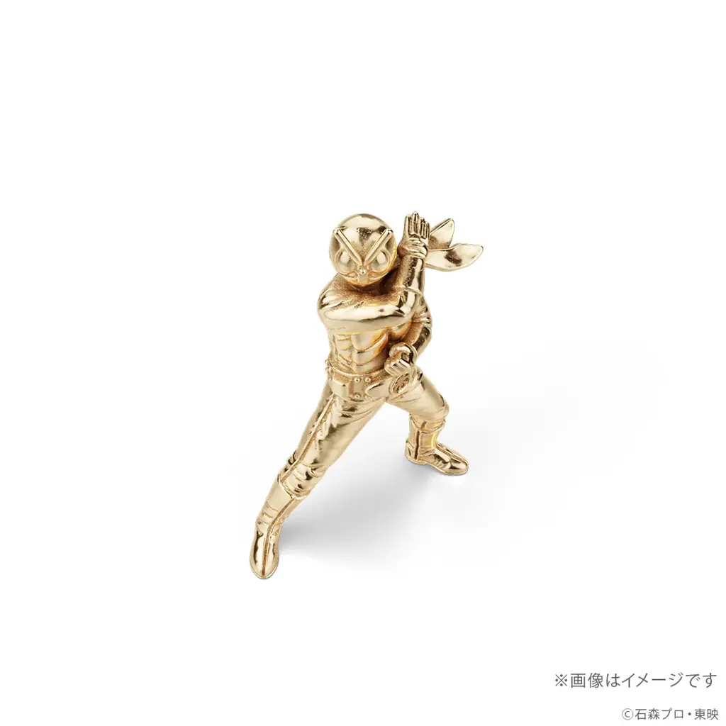 原点にして不変のヒーロー「仮面ライダー旧1号」約2.4cmの18金製ミニフィギュア（限定100体） 画像 7