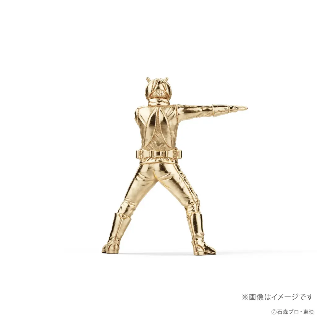 『変身っ！』がよみがえる「仮面ライダー旧2号」約2.3cmの18金製ミニフィギュア（限定100体） 画像 4