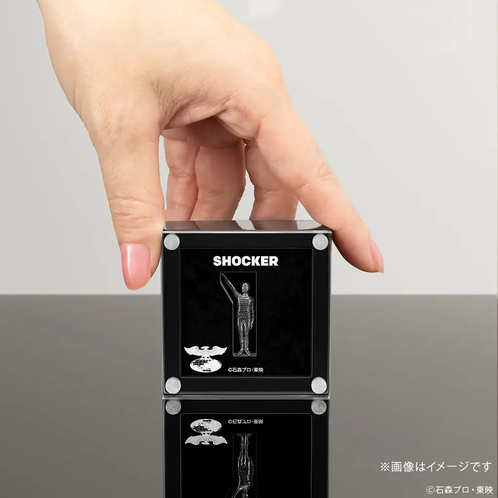 『仮面ライダー』シリーズ「ショッカー戦闘員（骨）」怪しげな輝きがかっこいイーッ！約2.7cmの黒仕上げシルバー925製ミニフィギュア 画像 10