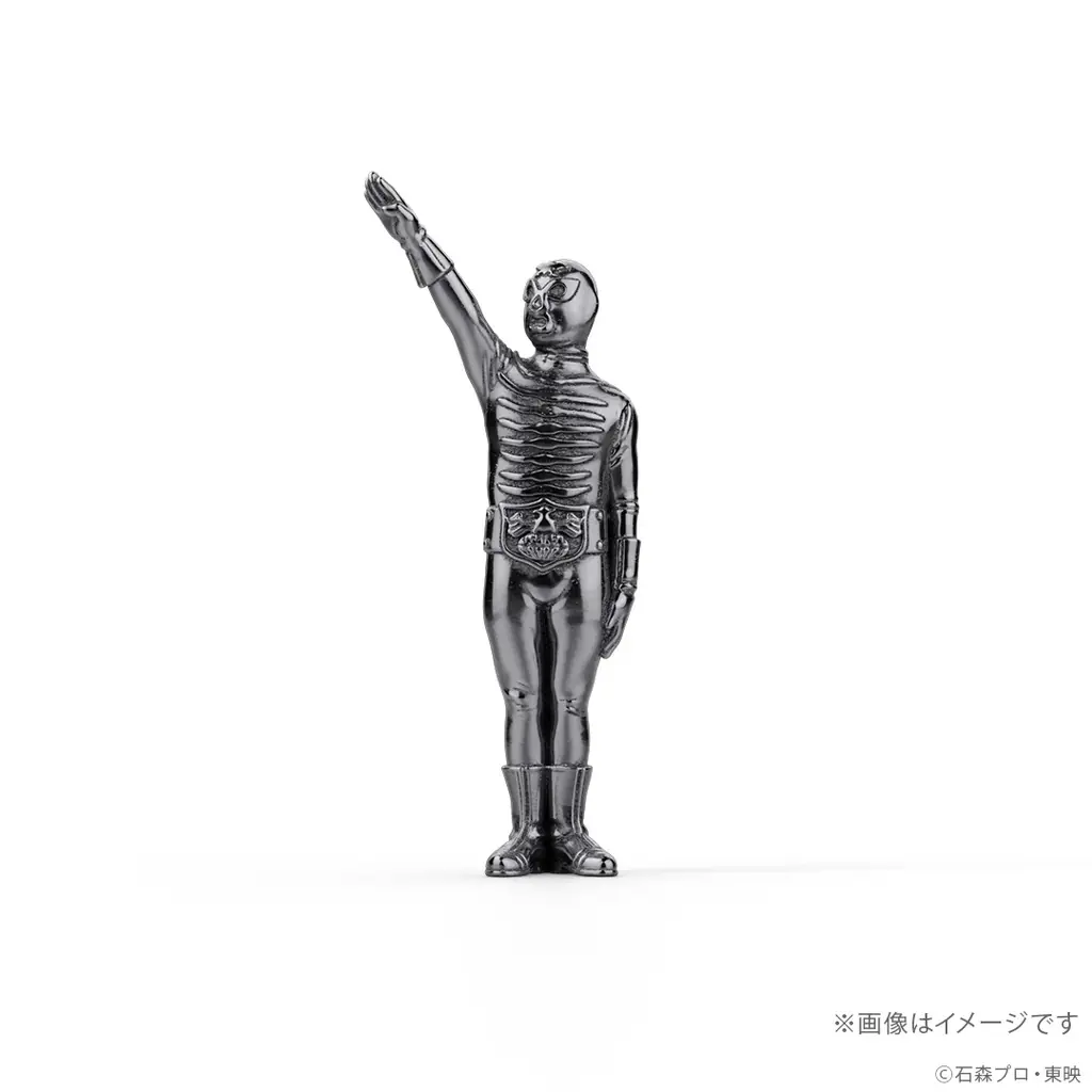 『仮面ライダー』シリーズ「ショッカー戦闘員（骨）」怪しげな輝きがかっこいイーッ！約2.7cmの黒仕上げシルバー925製ミニフィギュア 画像 2