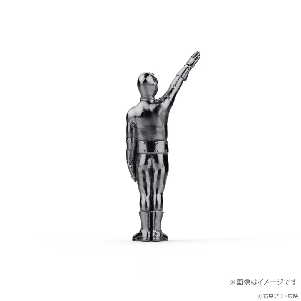 『仮面ライダー』シリーズ「ショッカー戦闘員（骨）」怪しげな輝きがかっこいイーッ！約2.7cmの黒仕上げシルバー925製ミニフィギュア 画像 4