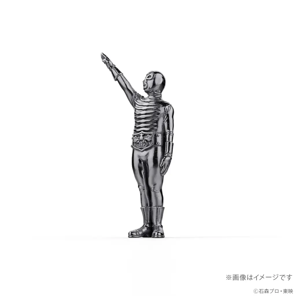 『仮面ライダー』シリーズ「ショッカー戦闘員（骨）」怪しげな輝きがかっこいイーッ！約2.7cmの黒仕上げシルバー925製ミニフィギュア 画像 6