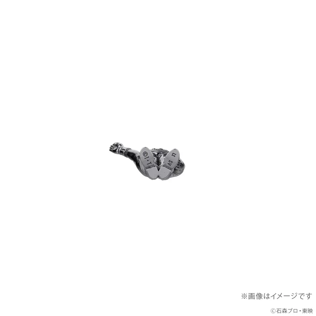 『仮面ライダー』シリーズ「ショッカー戦闘員（骨）」怪しげな輝きがかっこいイーッ！約2.7cmの黒仕上げシルバー925製ミニフィギュア 画像 8