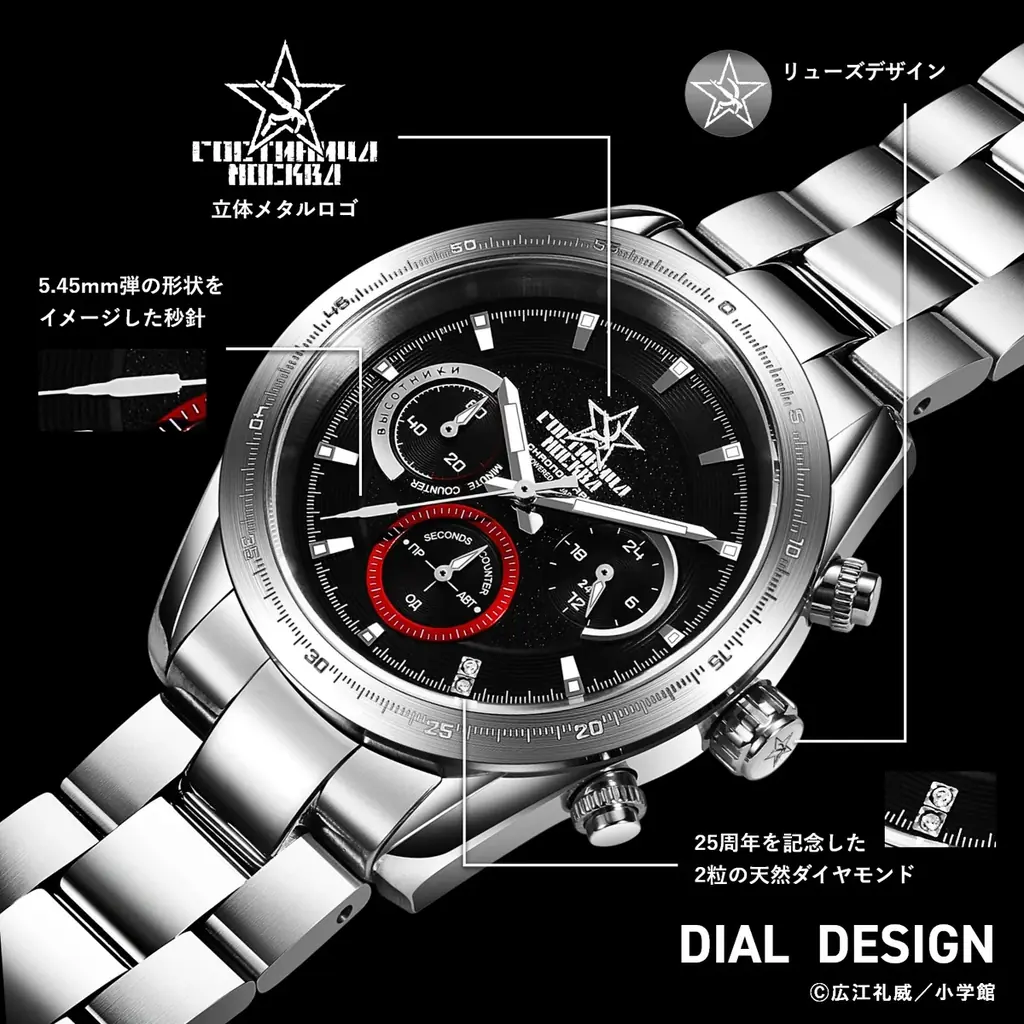 『BLACK LAGOON』25周年記念。クロノグラフ腕時計「ラグーン商会」「ホテルモスクワ」の2モデルを6月19日より予約開始 画像 7