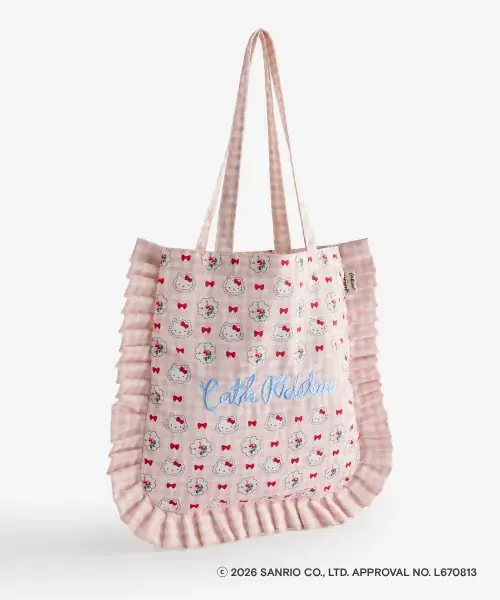 【Cath Kidston × Hello Kitty】大人気コラボレーション第2弾を6月5日（金）発売！特別なアートのブックバッグやフリルトート、文具も初登場！ 画像 12