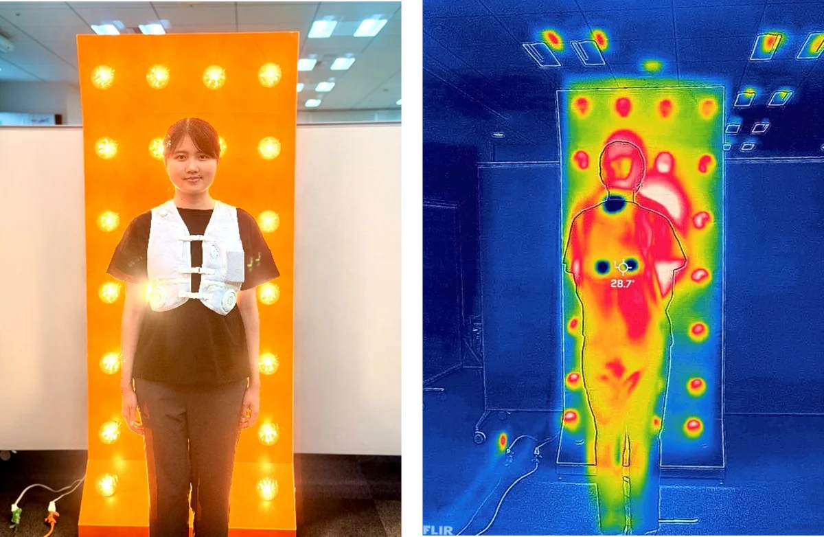 【災害級酷暑対策展示会】ペルチェ半導体冷房服に女性専用品が登場 ！45℃体験ブース：冷感Ｔシャツ/UVパーカー/ファン付きとの着合せ実験が可能！ 画像 12