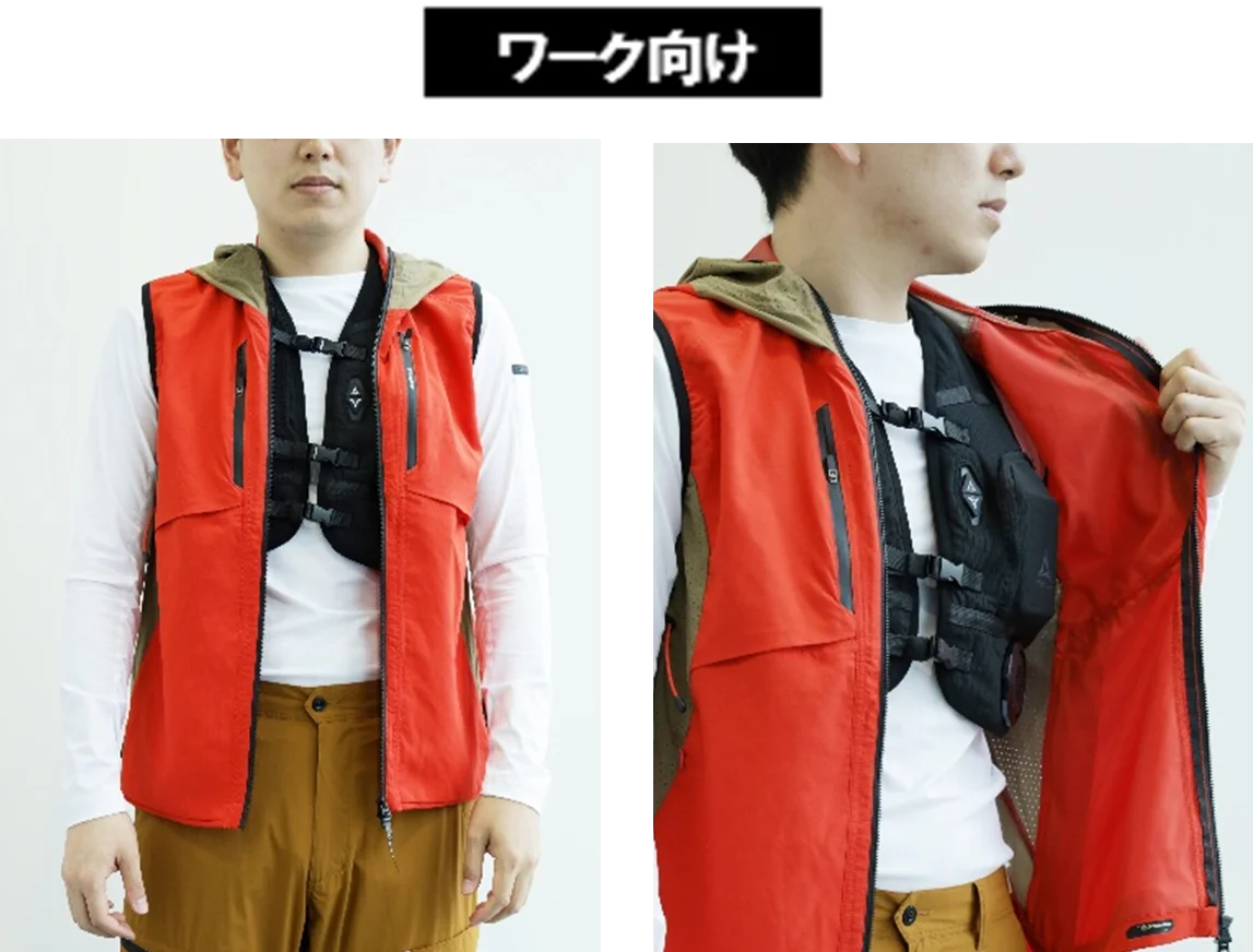 【災害級酷暑対策展示会】ペルチェ半導体冷房服に女性専用品が登場 ！45℃体験ブース：冷感Ｔシャツ/UVパーカー/ファン付きとの着合せ実験が可能！ 画像 9