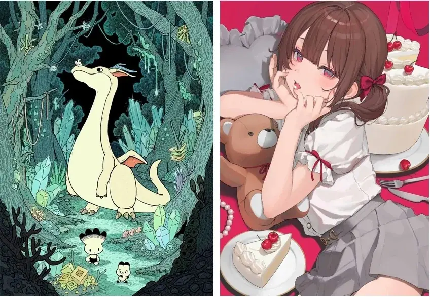 【阪神梅田本店】総勢100名以上のイラストレーターが参加する大規模展示を今年も開催！ループアニメ、個展、直筆色紙コーナーが追加されてさらにパワーアップ！ 画像 2