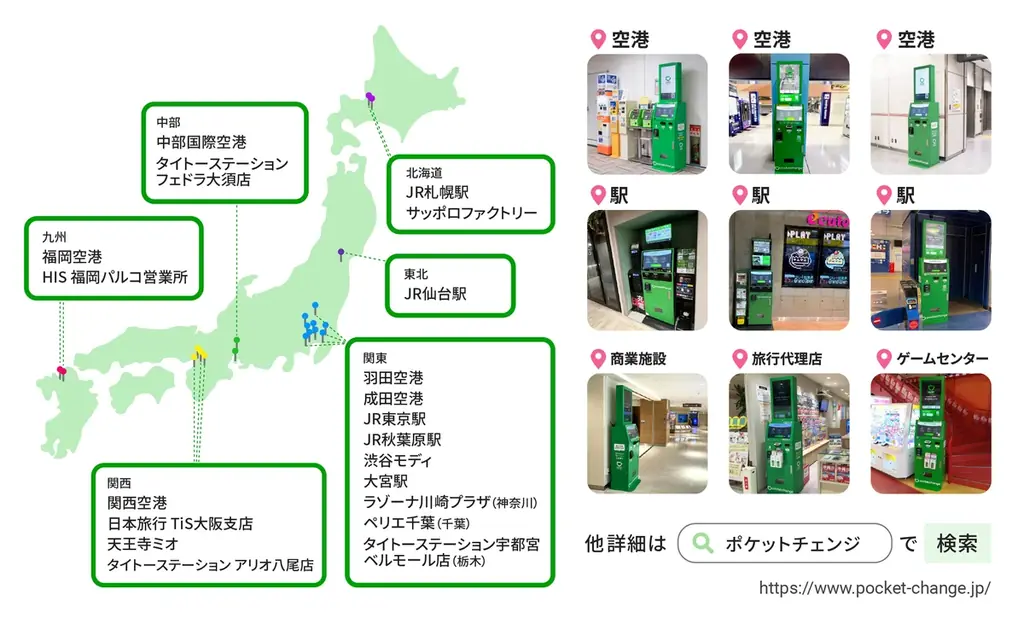 【ファミリー層に人気の「南砂町」に新規設置！】外貨を電子マネーに交換できるポケットチェンジをタイトーステーション南砂町SUNAMO店に設置。 画像 5