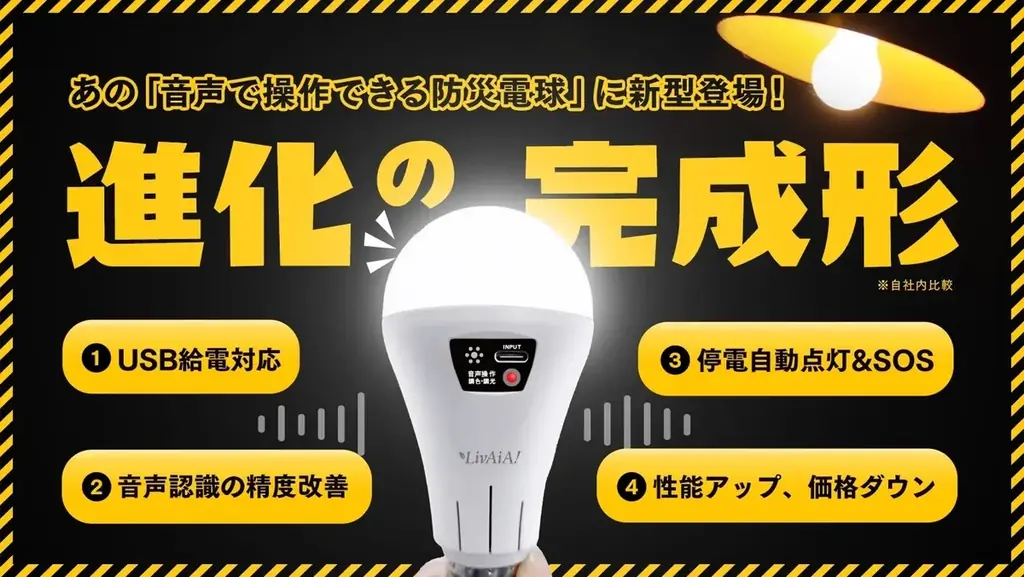 【親孝行キャンペーン開催】「声だけで灯る防災電球」を、離れて暮らす家族へ。 画像 10