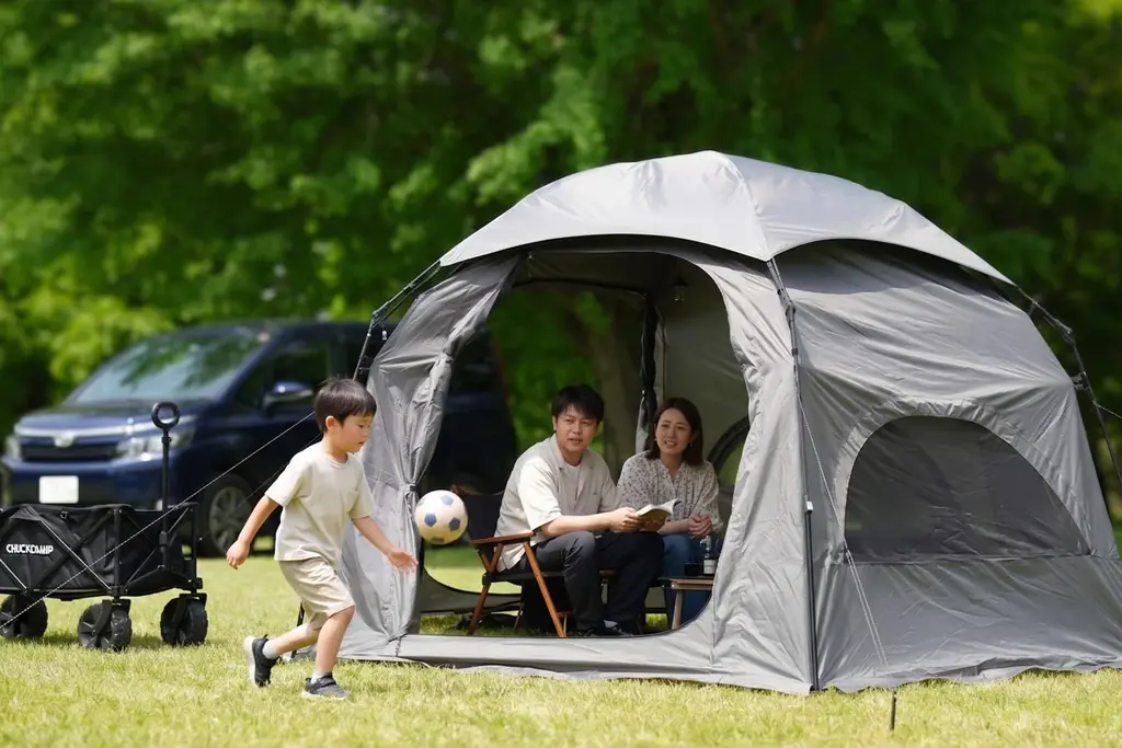 3分設営でパパがラクする！プロが本気で考えたワンタッチ大型シェルター 画像 2