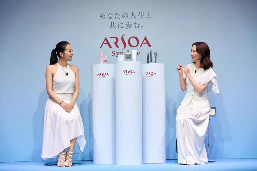 アルソア　ブランドリニューアル＆新製品発表会に木村佳乃さん・浅田真央さんが初のメディア共演登壇！新スキンケア広告ビジュアル・メイキングムービーの撮影秘話を公開 画像 5