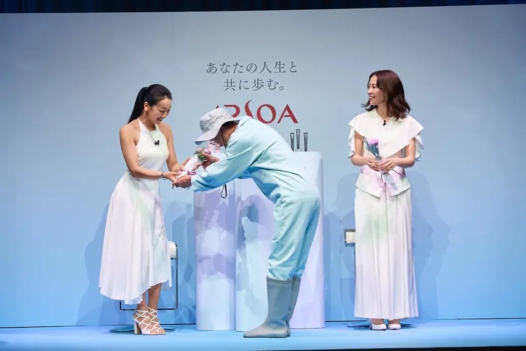アルソア　ブランドリニューアル＆新製品発表会に木村佳乃さん・浅田真央さんが初のメディア共演登壇！新スキンケア広告ビジュアル・メイキングムービーの撮影秘話を公開 画像 9