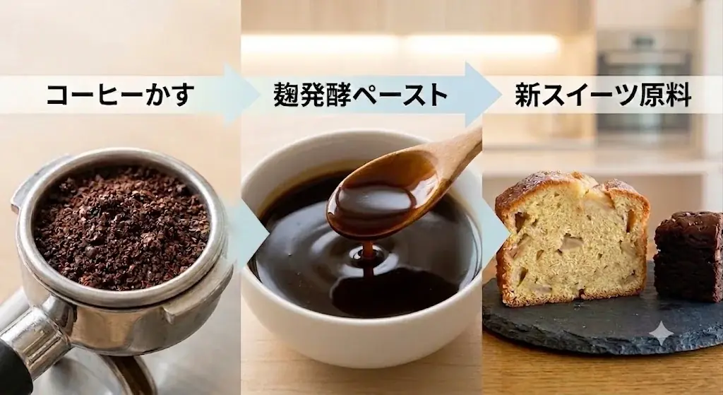 【ごみゼロの日】伊豆パノラマパークの絶景の中で味わう、抽出後のコーヒーを丸ごと発酵再生した新スイーツが登場。アップルパウンドケーキ・ブラウニーの2種を6月20日から新発売 画像 2