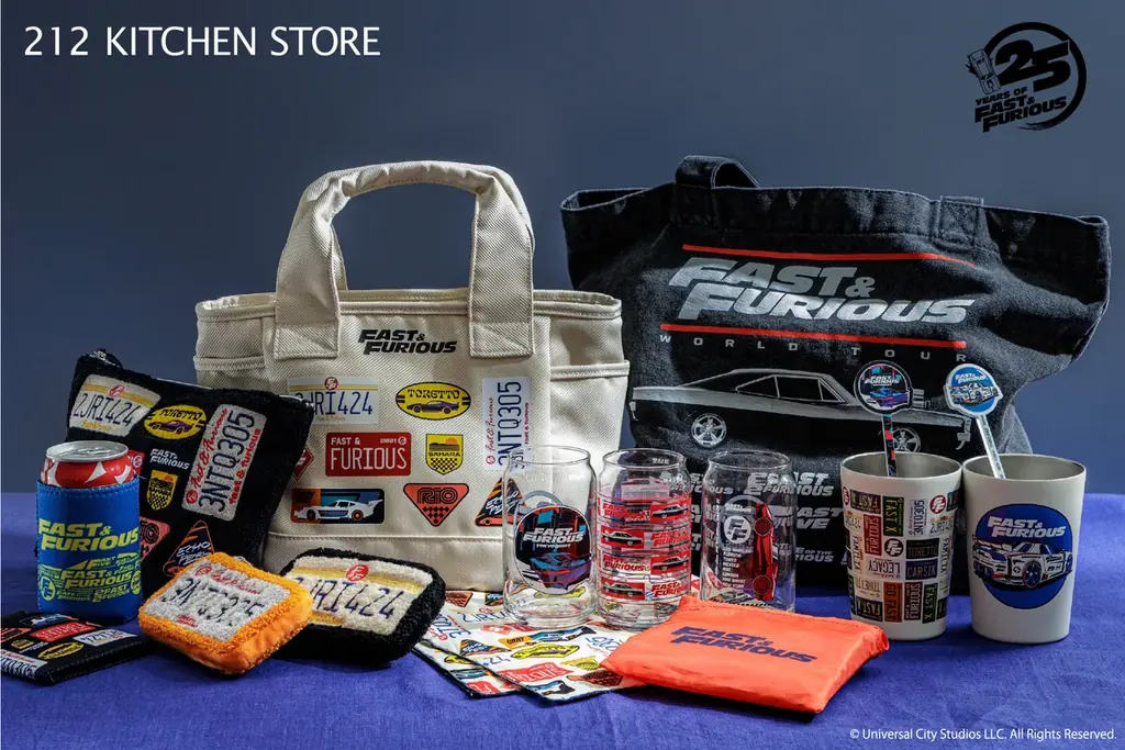 【212 KITCHEN STORE】『ワイルド・スピード』との初コラボ！日常を加速させる、究極のアニバーサリー・コレクション6月2日（火）より販売開始！ 画像 2