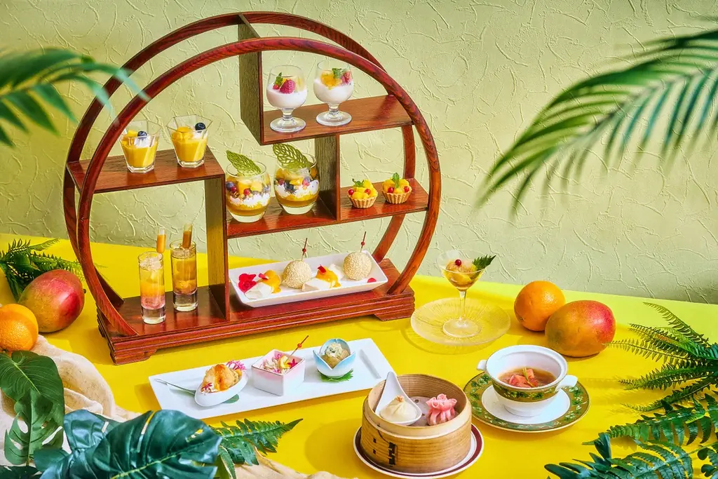 【品川プリンスホテル】夏果実×中国料理「Chinese Afternoon Tea～黄金色に実るマンゴーと夏の恵み～」を販売 画像 1