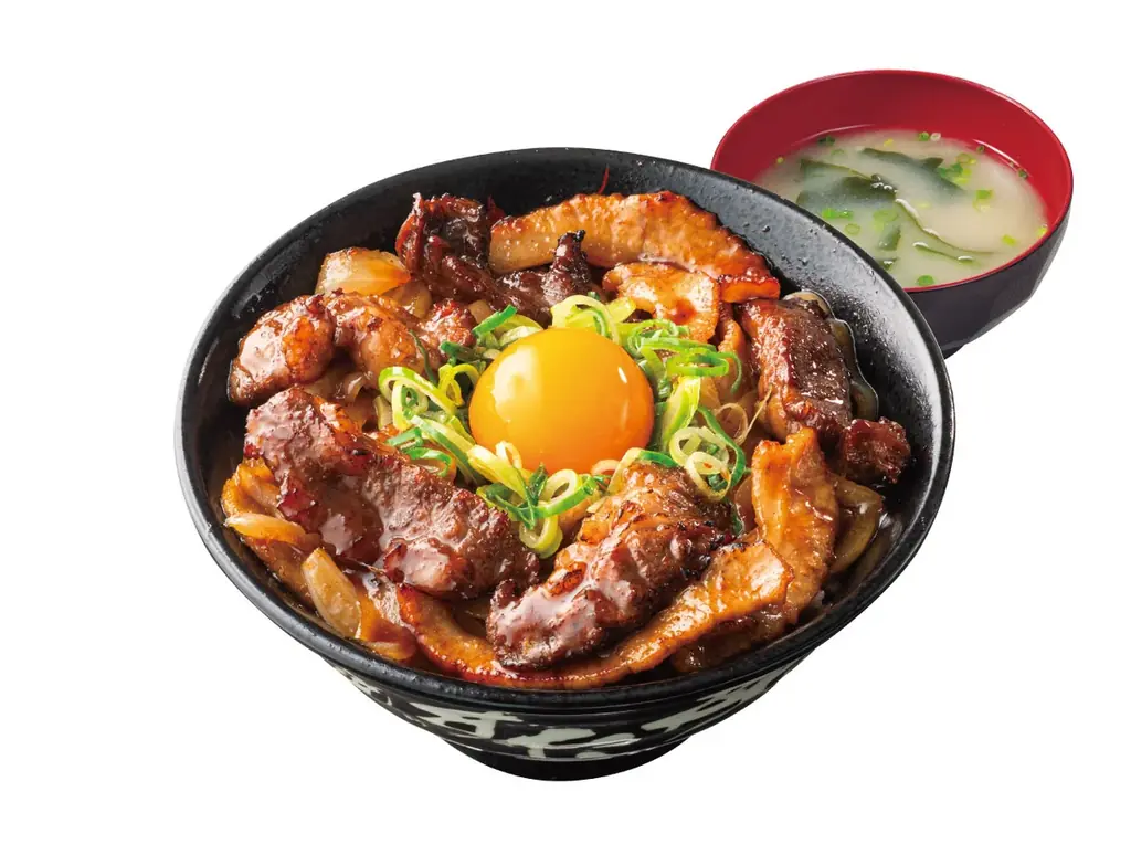 梅雨シーズンのすたみな補給に！牛カルビ×豚トロを使用した食べ応え抜群の新商品2種登場！6/1（月）～全国の伝説のすた丼屋で『厚切りコンビすたみな焼肉丼』と『厚切りコンビねぎ塩焼肉丼』を発売！ 画像 2