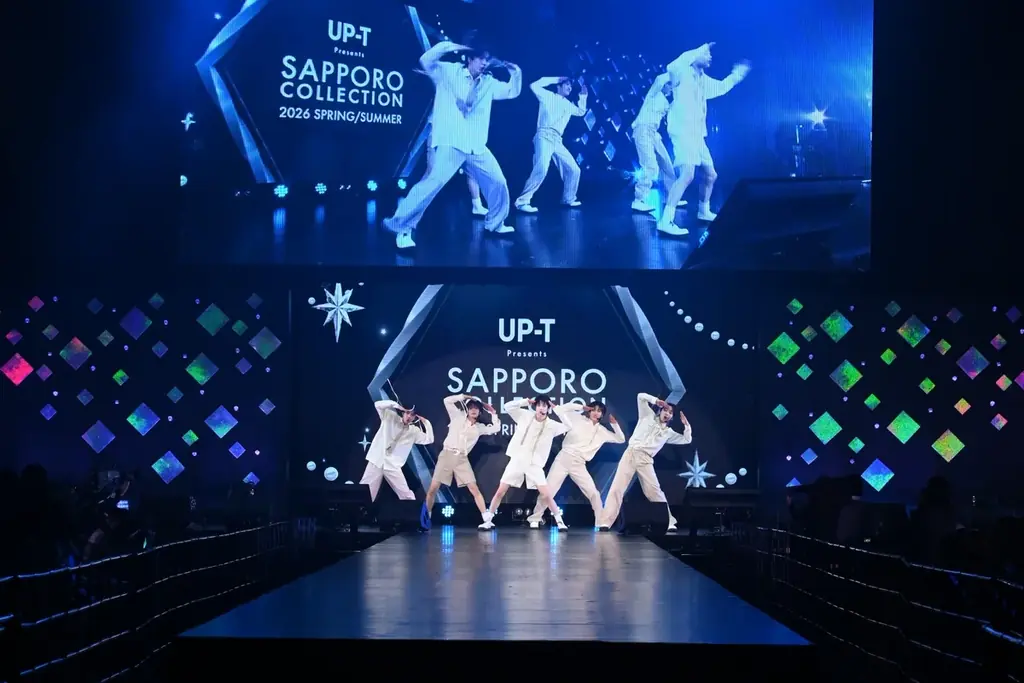 全員10代の日本人5人組ボーイズグループ・VIBYが「UP-T Presents SAPPORO COLLECTION 2026 SPRING/SUMMER」で新曲「HANAMARU」ステージ初披露。 画像 2