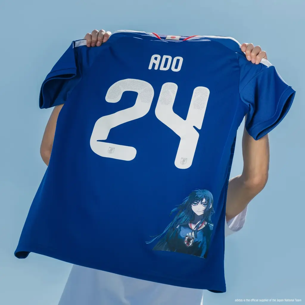 アディダス サッカー日本代表 2026 ホーム レプリカ ユニフォーム Ado 6月8日より発売ユニフォームソング「綺羅」リリース記念ノベルティキャンペーンも5月29日より開催 画像 4