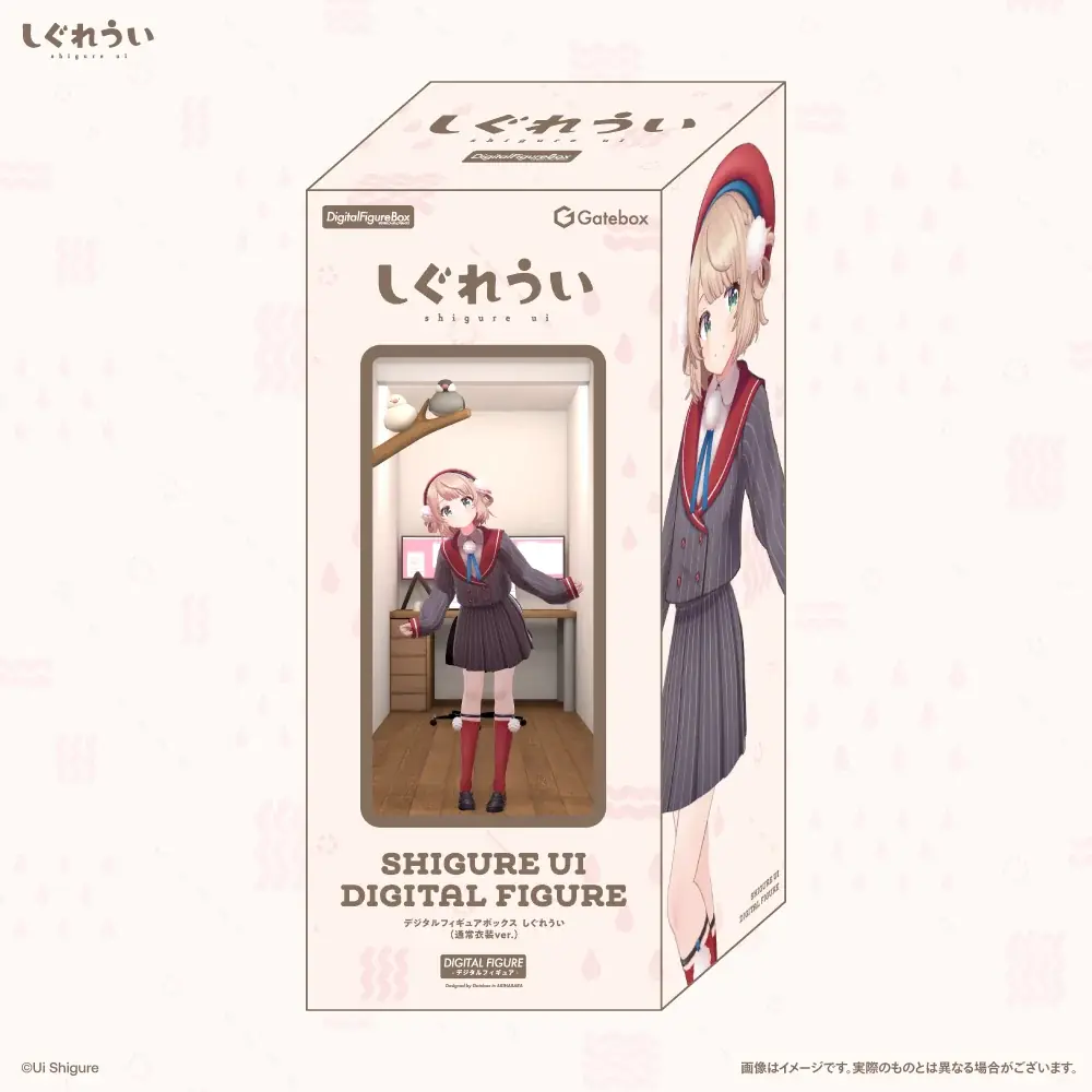 Gatebox、人気イラストレーター兼VTuber「しぐれうい」のデジタルフィギュアボックスを制作協力！しぐれうい展2026「Uitopia」のデジタルフィギュアをお部屋でも楽しめる 画像 2
